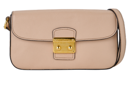 Madras Argilla Shoulder Bag, Leather, Beige, 194, 3*